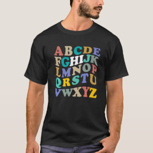 Camiseta ABCs Hola Kindergarten Alfabeto Regreso a la Escue