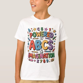 Camiseta ABCs & Imagination - Colorful Kids Learning Fun