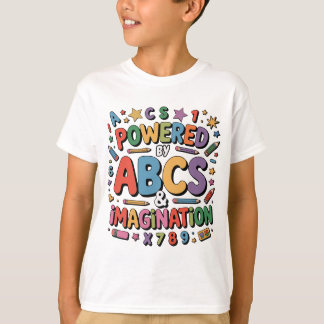 Camiseta ABCs & Imagination - Colorful Kids Learning Fun