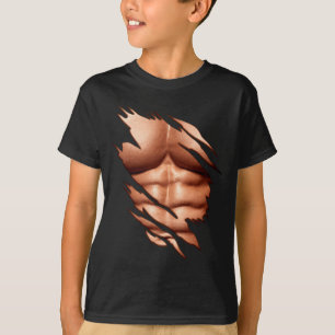 Camiseta Abdominales Rotos Clic Divertido