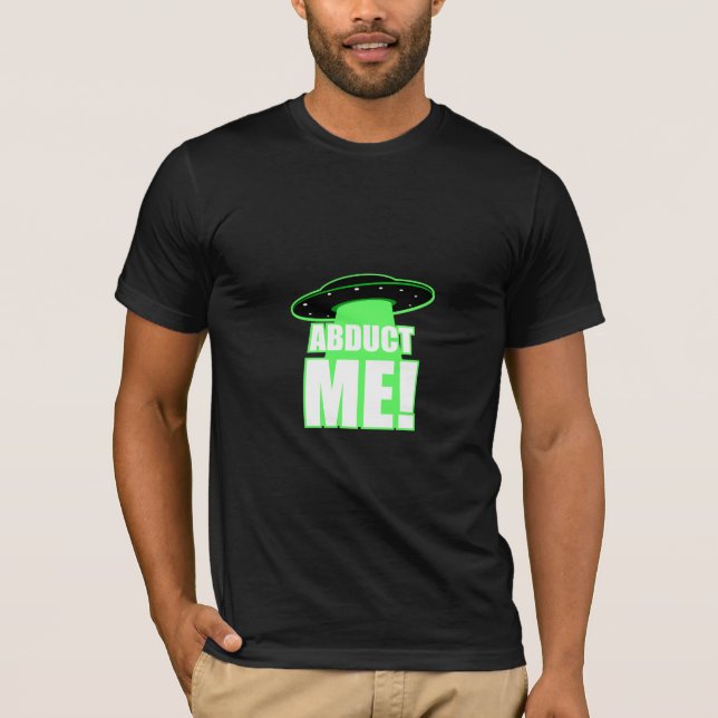 Camiseta ¡Abducame! (Anverso)