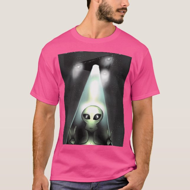 Camiseta Abducción de Alien de Triangle Ufo (Anverso)