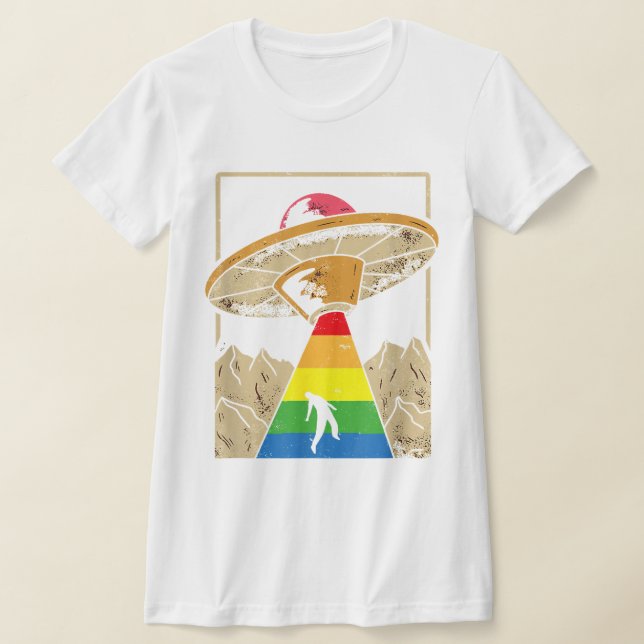 Camiseta Abducción de Alien Orgullo Gay Gaylien Lgbt (Distribución)