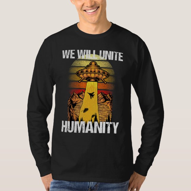 Camiseta Abducción de Alien Ufo (Anverso)