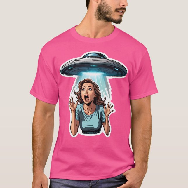 Camiseta Abducción de Ufo Alien (Anverso)