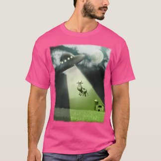 Camiseta Abducción De Vacas De Ufo Comical