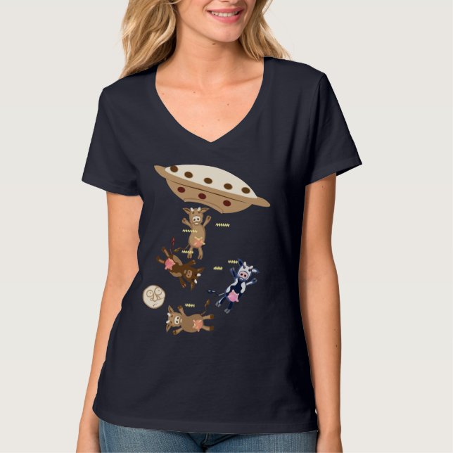 Camiseta Abducciones de vacas 2 (Anverso)