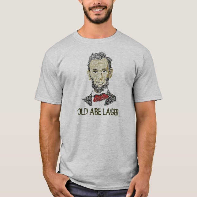 CAMISETA ABE, CERVEZA DORADA VIEJA DE ABE (Anverso)