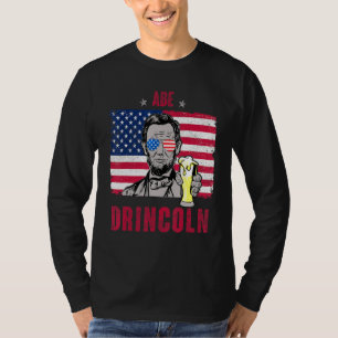 Camiseta Abe Drincoln Abraham Lincoln Funny 4 De Julio Gra