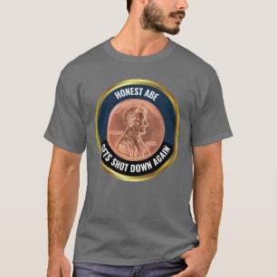 Camiseta Abe honesta es abatida de nuevo - Jubilación de pe