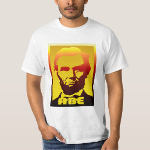 Camiseta Abe Lincoln - Arte Pop Abe Lincoln Retrato - Camis