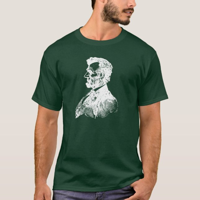 Camiseta Abe Lincoln, blanco (Anverso)