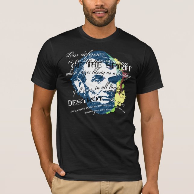 Camiseta Abe Lincoln: el espíritu de la libertad (Anverso)