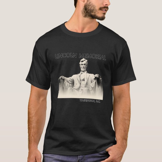 Camiseta Abe Lincoln en el Monumento a Washington D C (Anverso)
