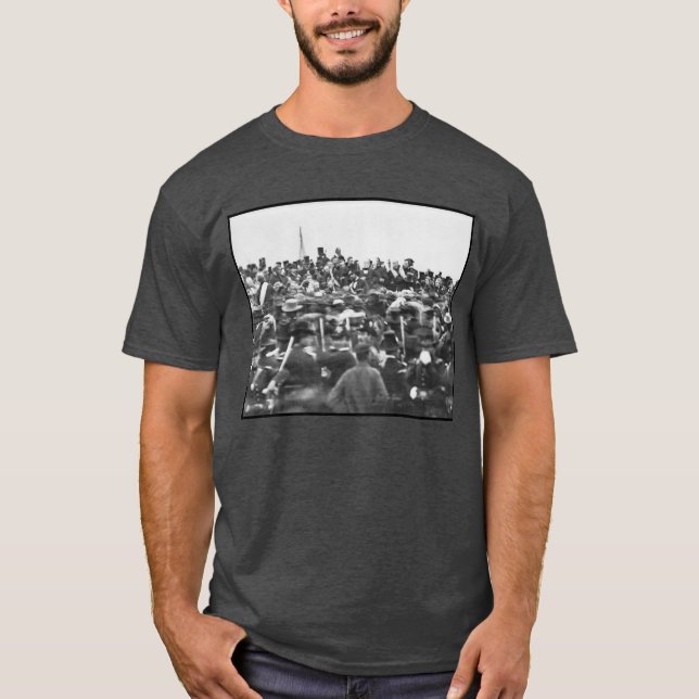 Camiseta Abe Lincoln Gettysburg Dirección: Fin de la Guerra (Anverso)
