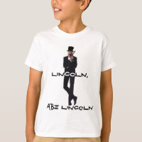 Abe LIncoln Kid's Ringer Shirt