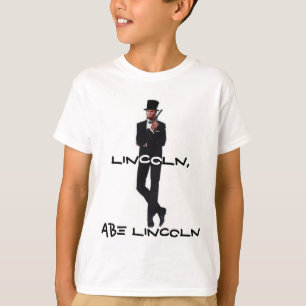 Camiseta Abe LIncoln Kid's Ringer Shirt