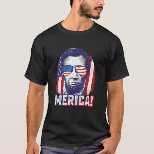 Camiseta Abe Lincoln Merica   4 De Julio Usa Gráfico Patrió