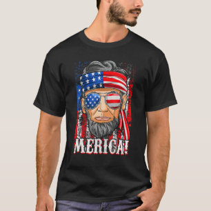 Camiseta Abe Lincoln Merica Bandera Estadounidense 4 De Jul