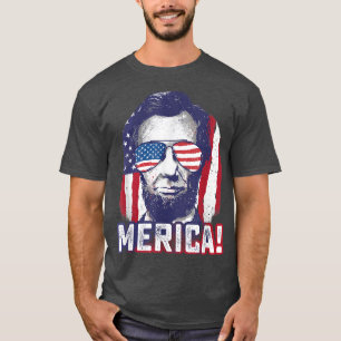 Camiseta Abe Lincoln Merica Funny 4 de julio Patriótico de