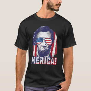 Camiseta Abe Lincoln Merica Funny 4 de julio Patriótico de 