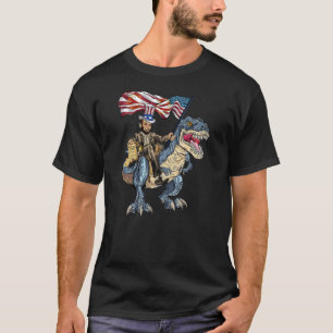 Camiseta Abe Lincoln Murica T Rex Funny 4 De Julio Estados 