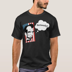 Camiseta Abe Lincoln Thought kiddin norman thelwell
