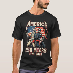 Camiseta Abe Lincoln tocando la guitarra George Washington 