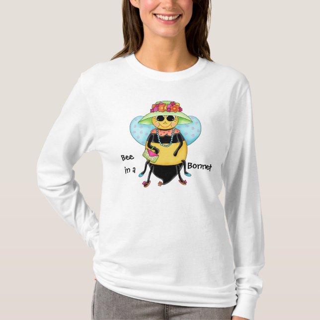 Camiseta Abeba en un Personalizado de arte de Abeja de miel (Anverso)