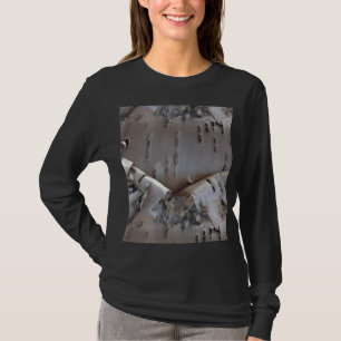Camiseta Abedul Rizado Corteza Árbol Rústico