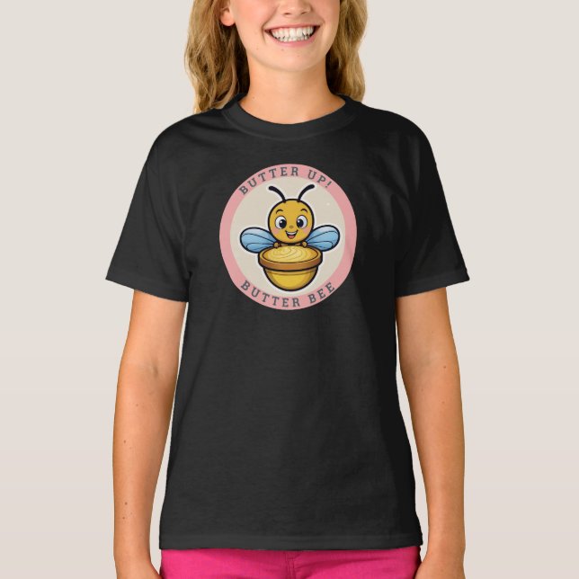 Camiseta Abeja, abeja de mantequilla para los amantes de la (Anverso)