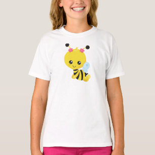 Camiseta Abeja, Abeja Pequeña, Abeja Miel, Flores