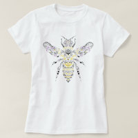 abeja adornada de la miel