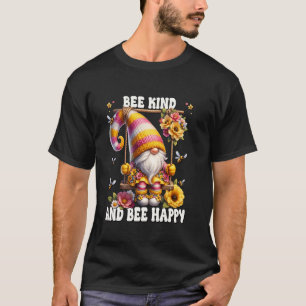 Camiseta Abeja Amable Y Abeja Feliz Gnomo Gráfico Amabilida