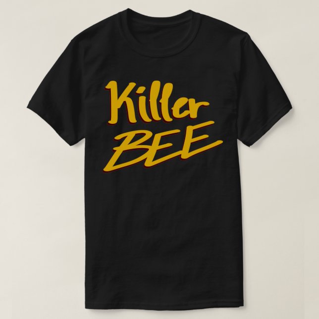 Camiseta Abeja asesina a amarillo (Diseño del anverso)