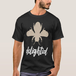 Camiseta Abeja Beige Motivacional Encantada Sé Encantada