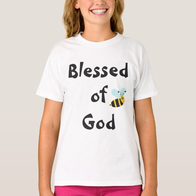 Camiseta Abeja Bendecida de Dios (Anverso)