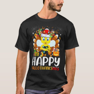 Camiseta Abeja Bumble Halloween Navidad Feliz Hallothanksm