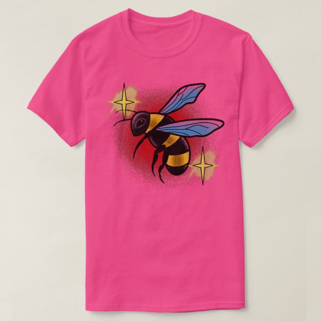 Camiseta Abeja colorida (Diseño del anverso)