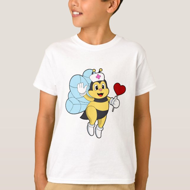 Camiseta Abeja como enfermera con corazón.PNG (Anverso)