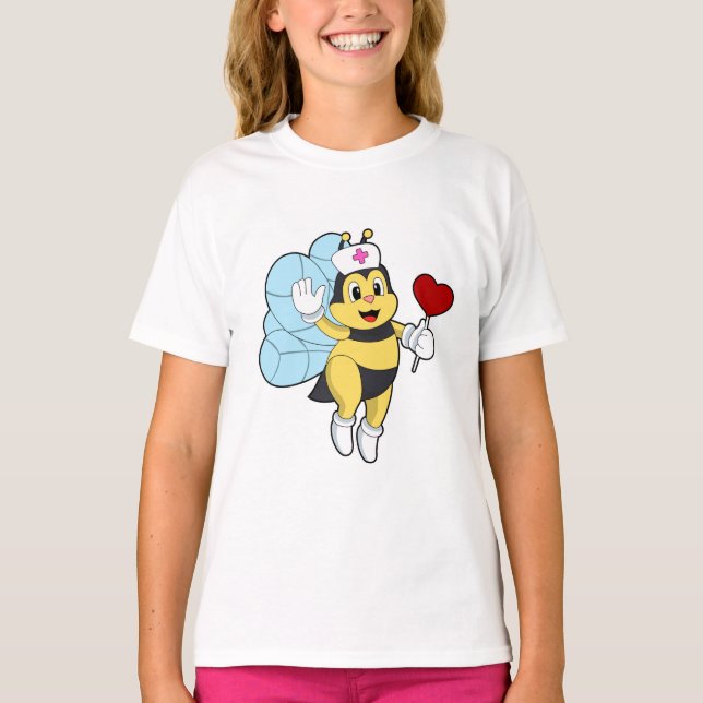 Camiseta Abeja como enfermera con corazón.PNG (Anverso)