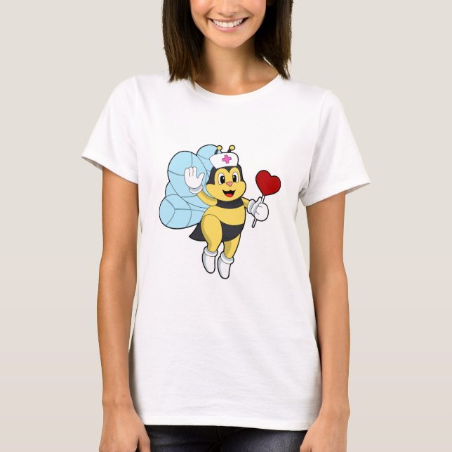 Camiseta Abeja como enfermera con corazón.PNG (Anverso)