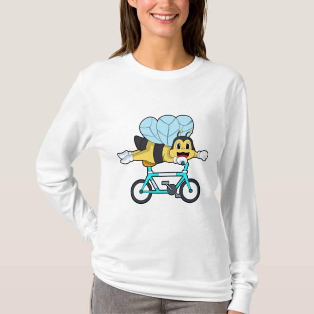 Camiseta Abeja con bicicleta (Anverso)