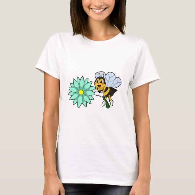 Camiseta Abeja con flor.PNG (Anverso)
