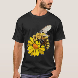 Camiseta Abeja con flores