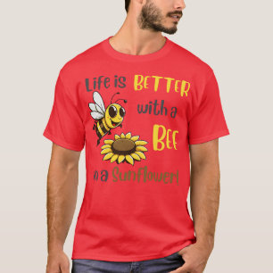 Camiseta Abeja con un girasol 68