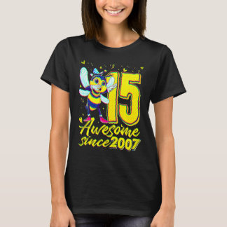Camiseta Abeja de 15 años de edad Dabbing cumpleaños de 15