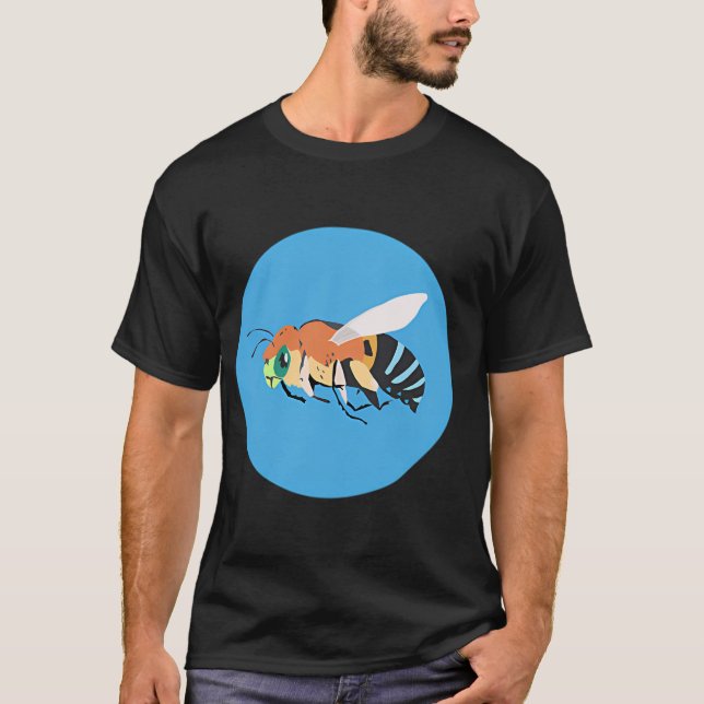 Camiseta Abeja de Banda Azul (Anverso)