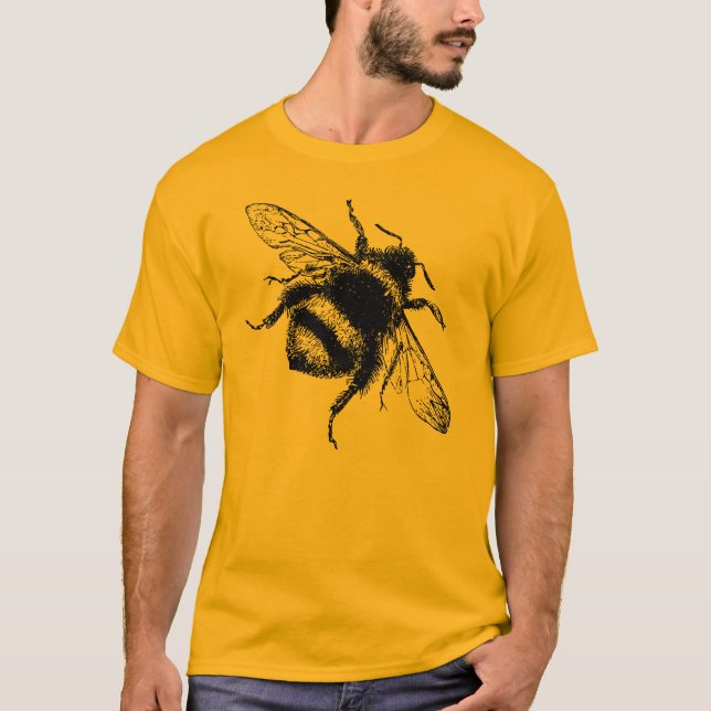 Camiseta Abeja de burbujas de época (Anverso)