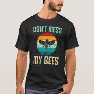 Camiseta Abeja de la apicultura Miel no se mezcle con mi